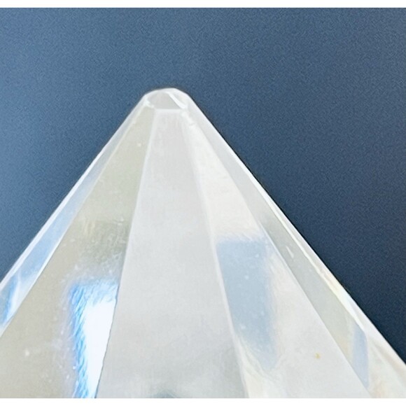 Tiffany & Co. Crystal Diamond Shape Paperweight Signed – Clear Glass – 4”  Read - Picture 6 of 12